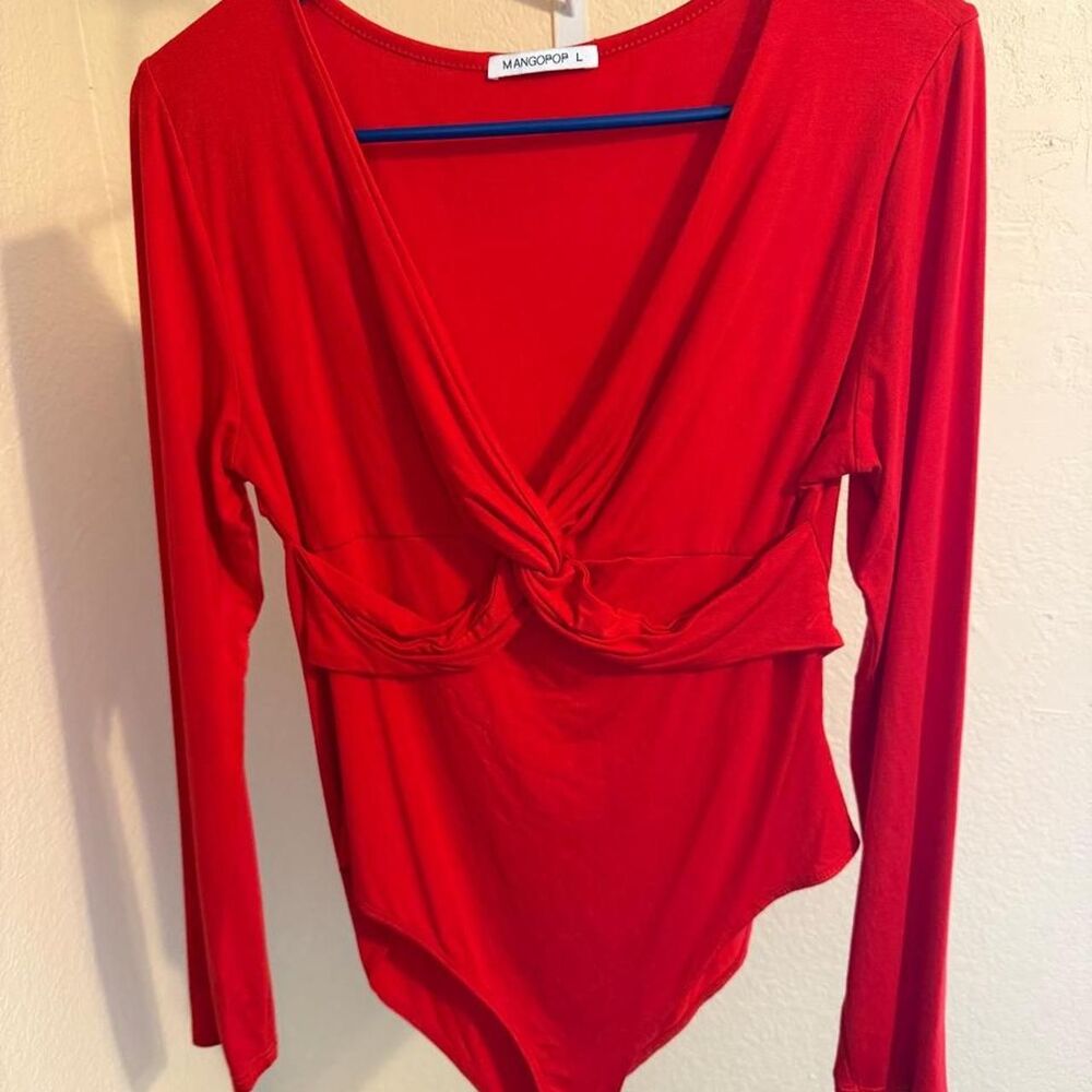 Mango Women's Red Bodysuit